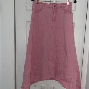 Asymmetrical Pink Women's Skirt
